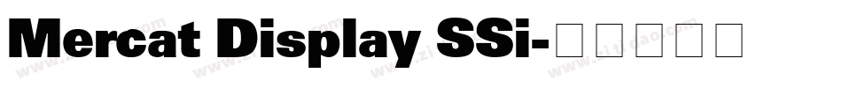 Mercat Display SSi字体转换